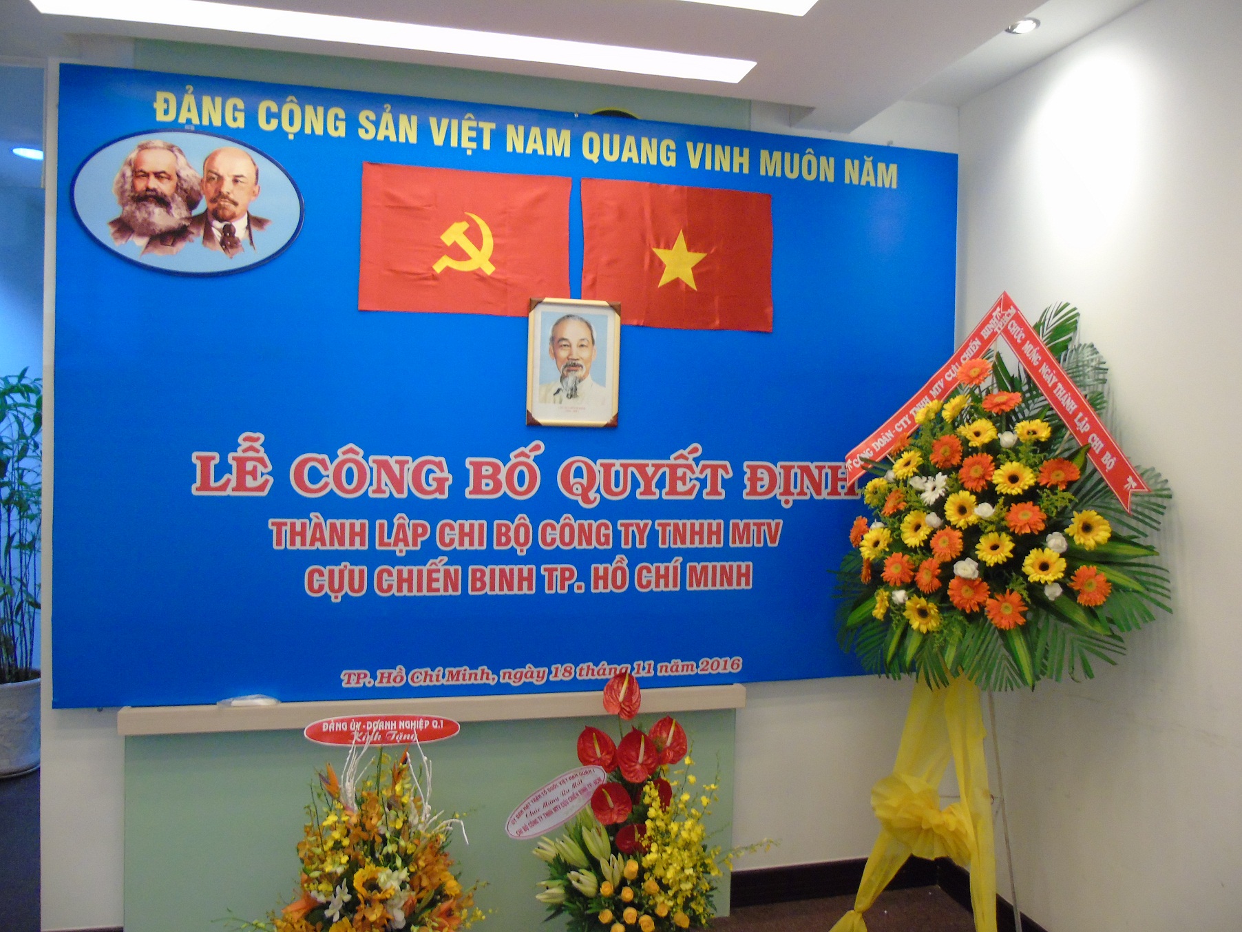 Thành lập Chi bộ Công ty TNHH MTV Cựu Chiến binh TP.Hồ Chí Minh 
