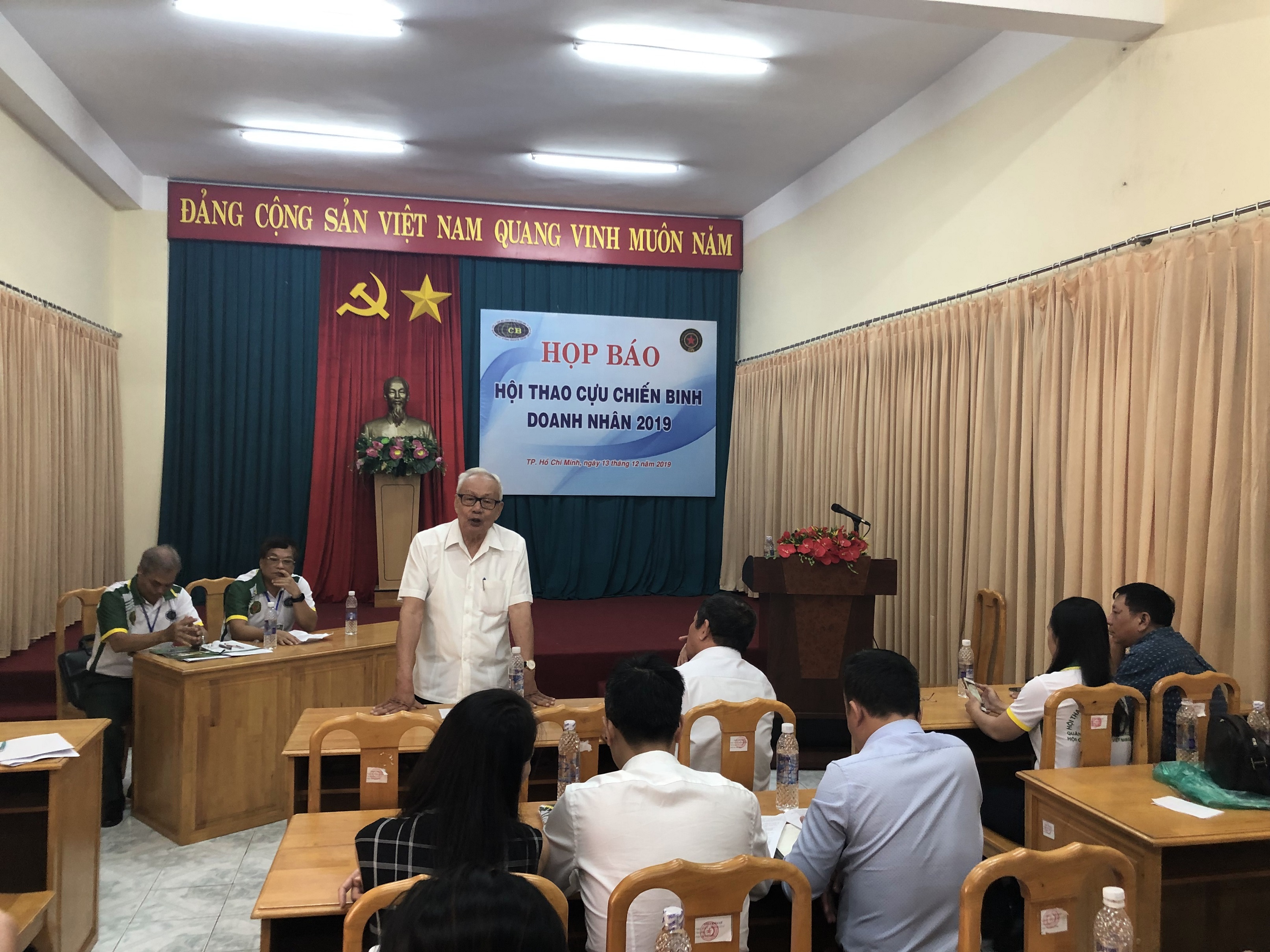 Họp báo Hội thao Cựu chiến binh - Doanh nhân 2019.